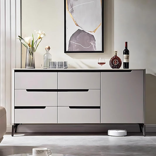 Modern Minimalist Sideboard with Sleek Handle-Free Drawers – Elegant Storage Cabinet/Side Board/Side Cabin – alternate view 2