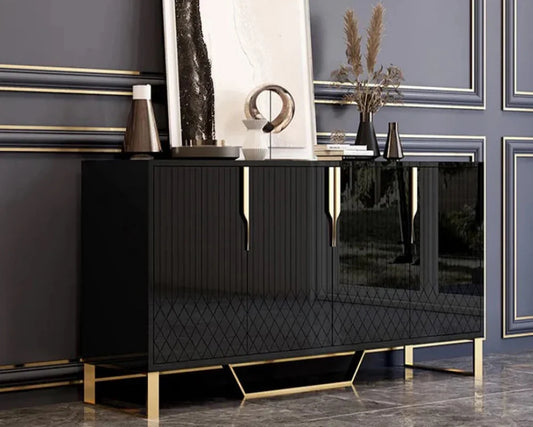 Living Room Furniture Stainless Steel Buffet Table Sideboard White Sideboard Cabinet Luxury Sideboards – alternate view 2