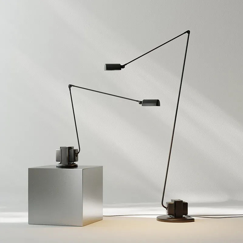 Modern Luxury Swing Arm Led Touch Dimming Floor Lamp – Made-to-Order Lighting