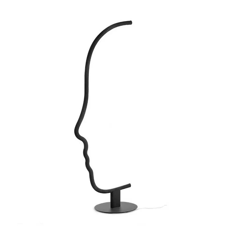 Design Minimalist Face Art Nordic Living Room Floor Lamp