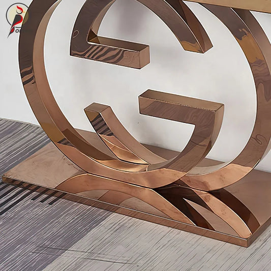 Modern Luxury Marble Console Table – Custom Made Entryway Furniture – alternate view 2
