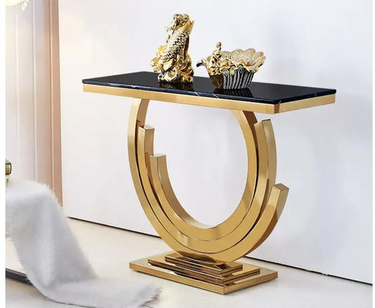 Modern Nordic Marble Console Table – Custom Made Entryway Furniture – alternate view 2