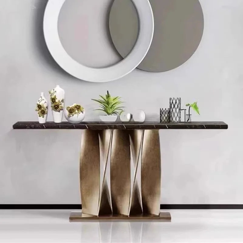 Modern Stainless Steel Console Table