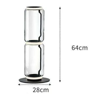 Modern Minimalist Transparent Glass Art Home Decoration Floor Lamp