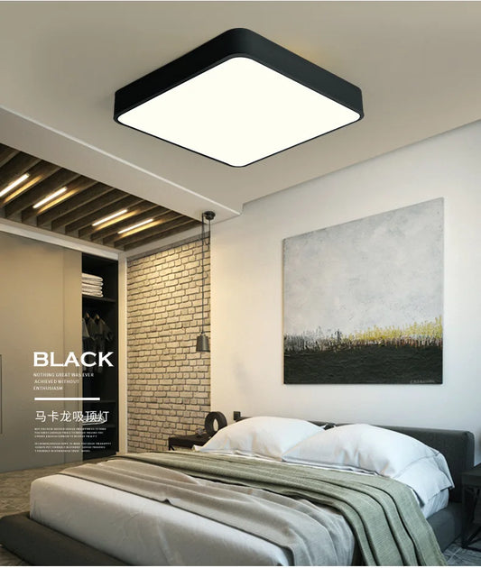 Modern Square Acrylic LED Ceiling Light – alternate view 2
