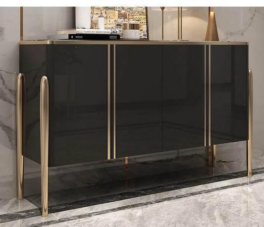 Factory Direct Modern Simple Side Cabinet Unit for Small Apartments - Marble Side Cabinet for Living Room – alternate view 2