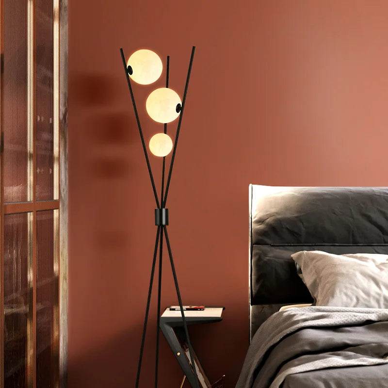 Nordic Personality Creative Simple Tripod Bedroom Study Floor Lamp