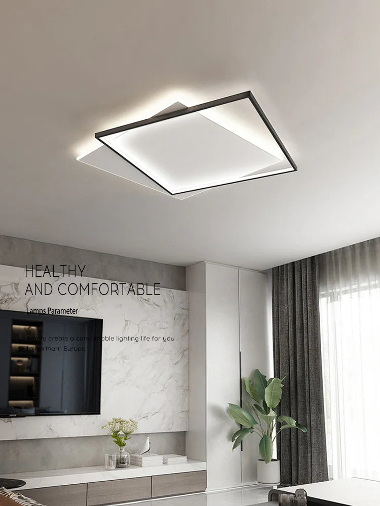 Ultra-Thin Square LED Ceiling Light