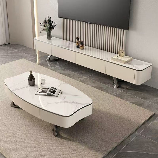 Italian & Rock Plate Designer TV Unit & Coffee Table Set – alternate view 2