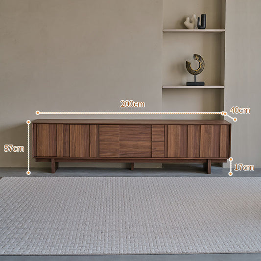Retro Walnut Solid Medieval French TV Unit – alternate view 2