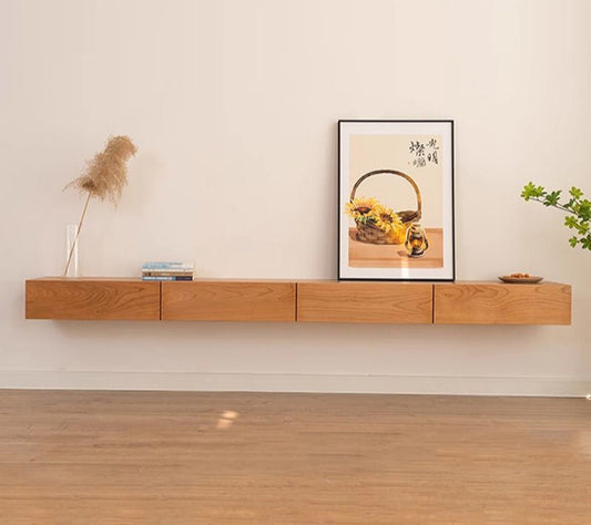 Minimalist Solid Floating Wall Mounted TV Unit – alternate view 2