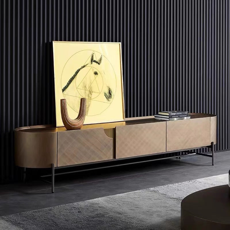 Italian Designer Metal Painted High TV Unit