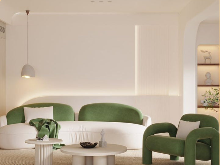 Velvet Cheese Lounge Chair