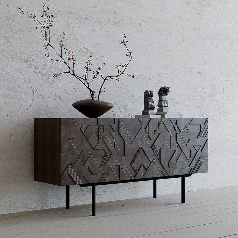 Carved Solid Wabi Sabi For Sideboard Cabinet