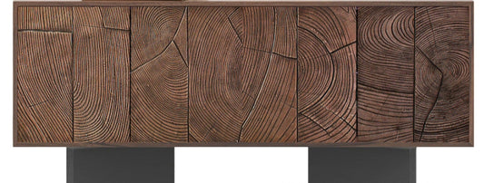 Carved Solid Minimalist For Living Sideboard Cabinet – alternate view 2