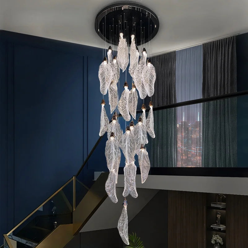 Modern Leaf Design LED Chandelier