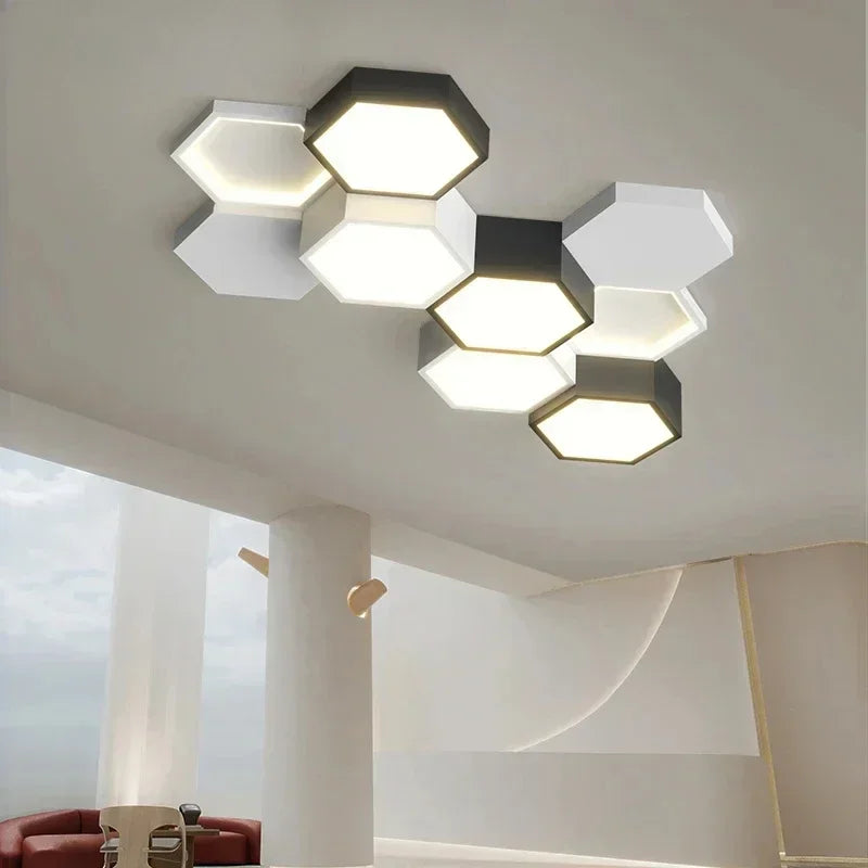 Modern Honeycomb Geometric LED Ceiling Light