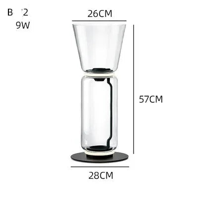 Italian Glass Designer Floor Lamp – alternate view 2
