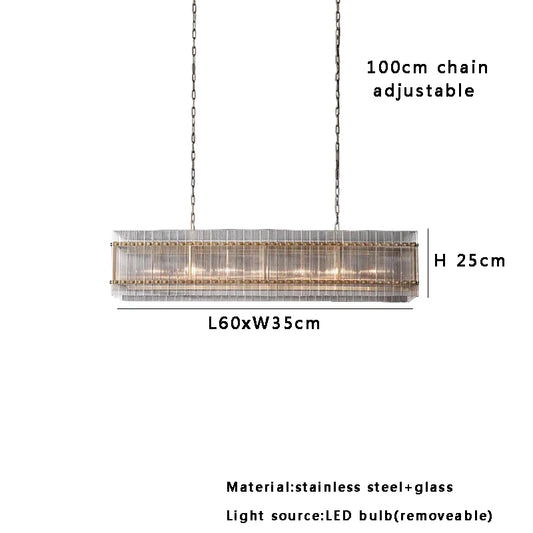 Luxury dining room LED island light modern design