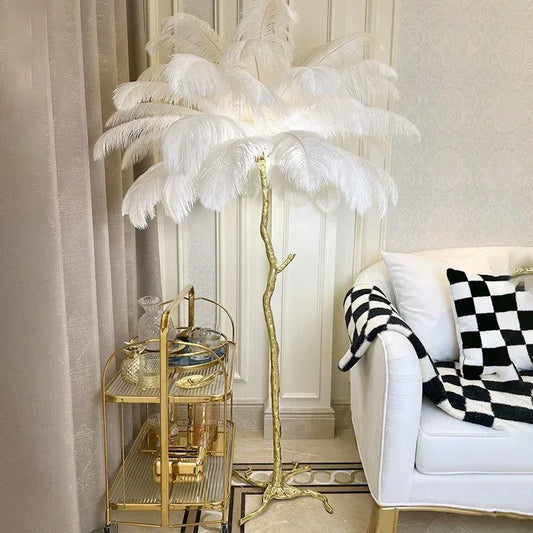 Nordic Feather Luxury Floor Lamp – alternate view 2
