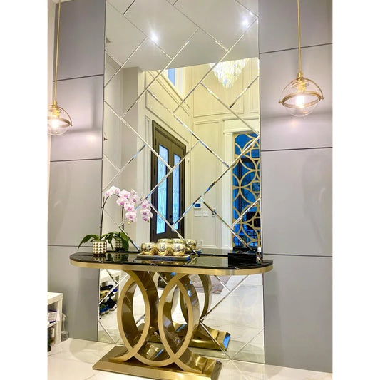 Modern Luxury Stainless Steel Console Table – Custom Made Entryway Furniture – alternate view 2