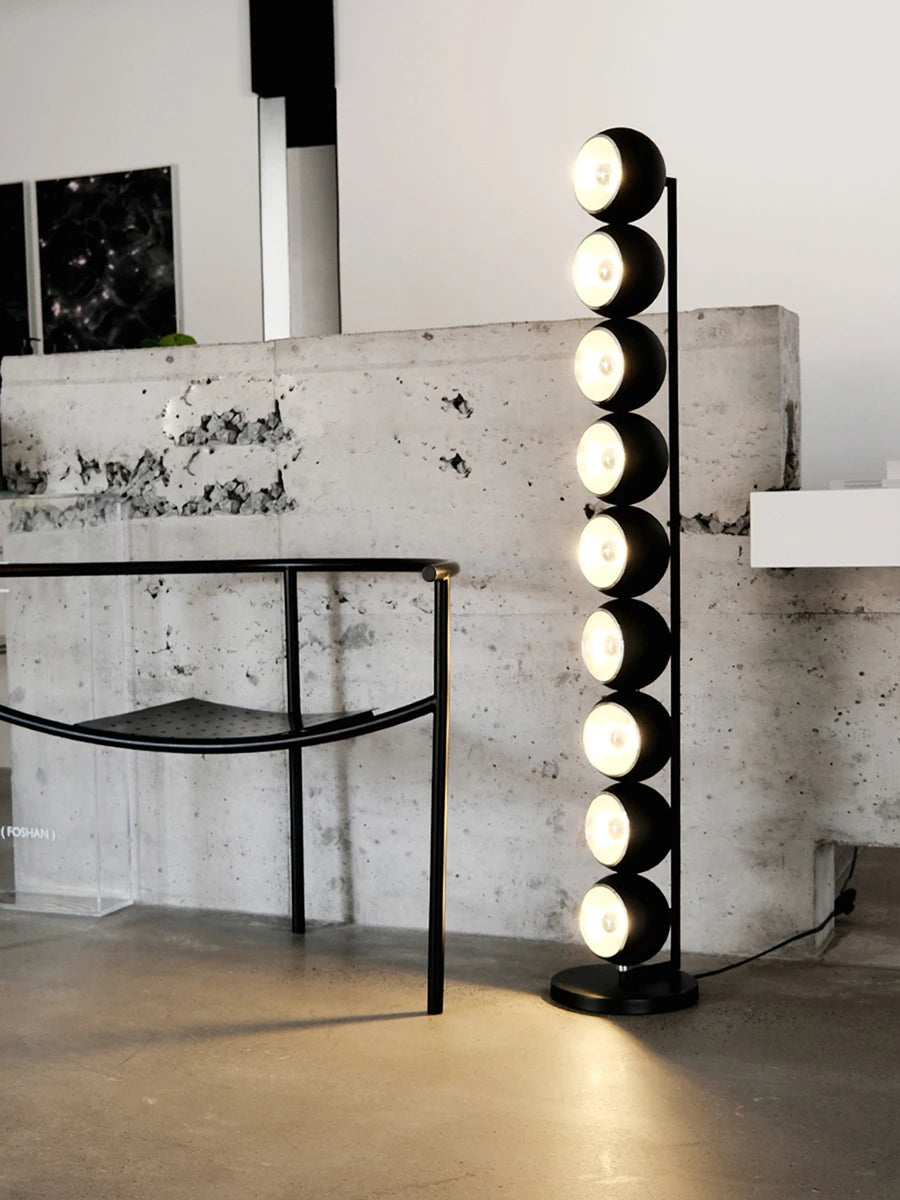Modern Black Ball Floor Lamp
