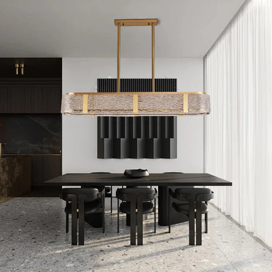 Clear Water Glass Ceiling Chandelier – alternate view 2