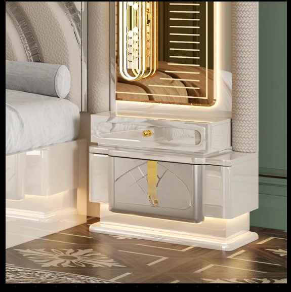 Modern Luxury Wooden Upholstered Bedroom Set – Custom Made Bedroom Furniture