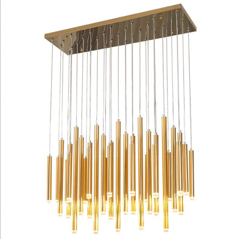 Luxury gold multi-pendant chandelier for dining room