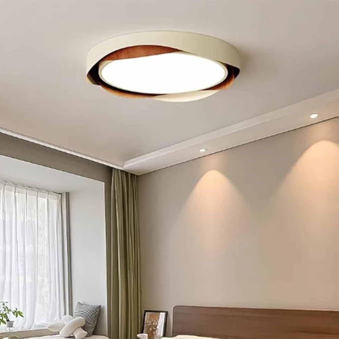Wabi-Sabi Wood Grain LED Ceiling Light