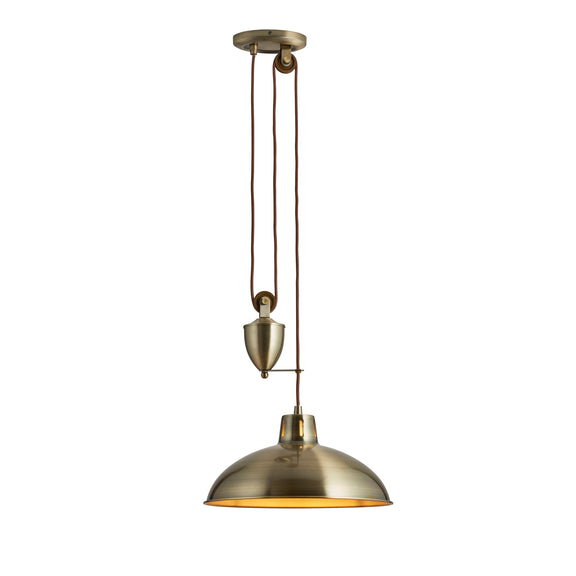 Polka Pendant Light - Antique Brass from SSS Home Needs - Pendant lighting Ireland