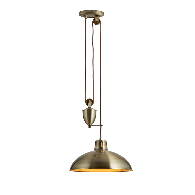 Polka Pendant Light - Antique Brass from SSS Home Needs - Pendant lighting Ireland