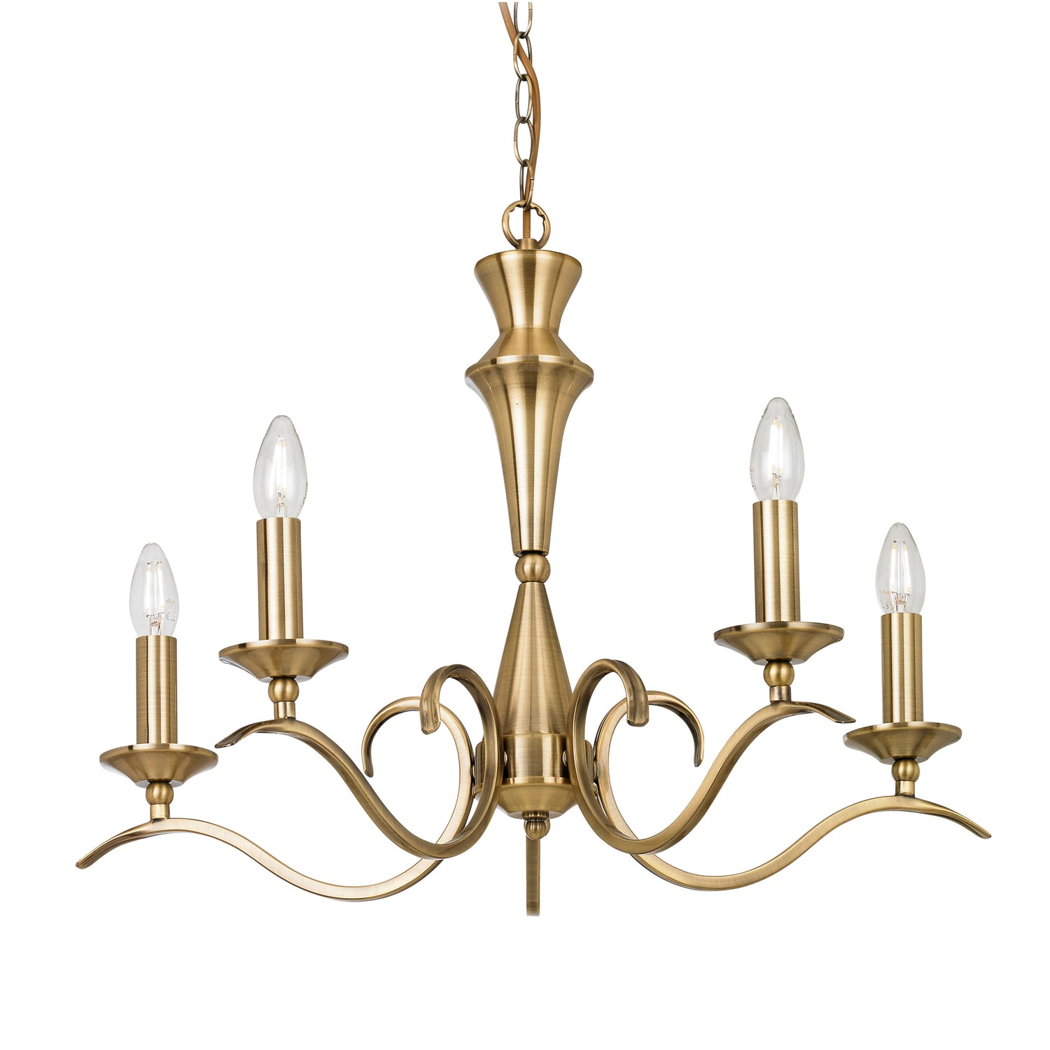 Kora 5 Pendant Light - Antique Brass from SSS Home Needs - Pendant lighting Ireland