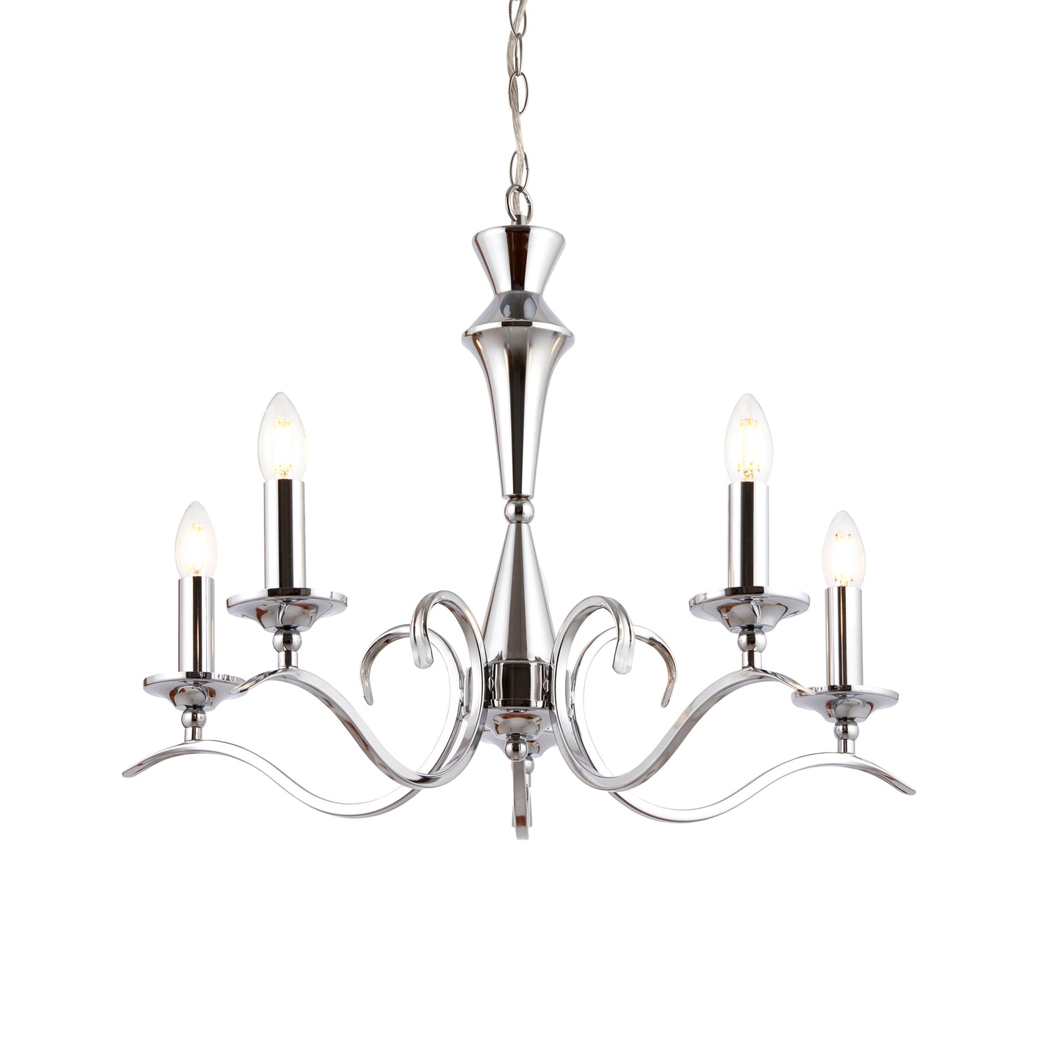 Kora 5 Pendant Light - Chrome from SSS Home Needs - Pendant lighting Ireland