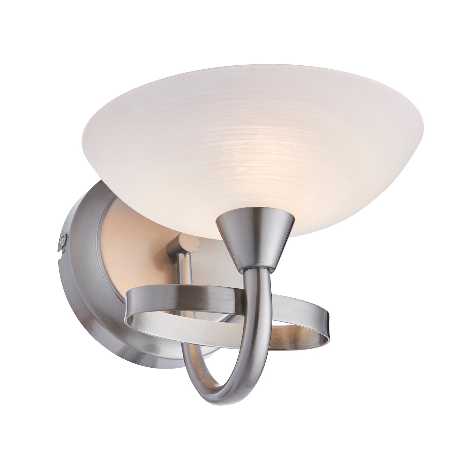 Cagney Wall Light Satin Chrome from Sessa Interiors - Wall lighting Ireland