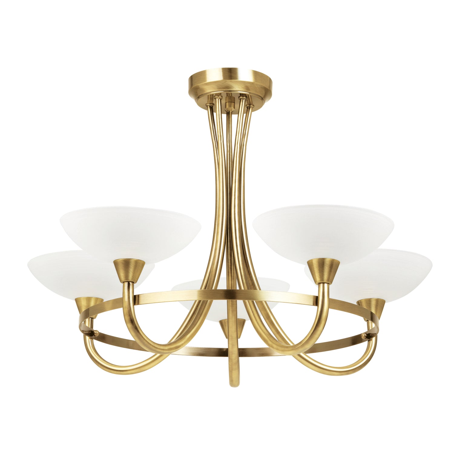 Cagney 5 Ceiling Lamp - Antique Brass from SSS Home Needs - Ceiling lighting Ireland