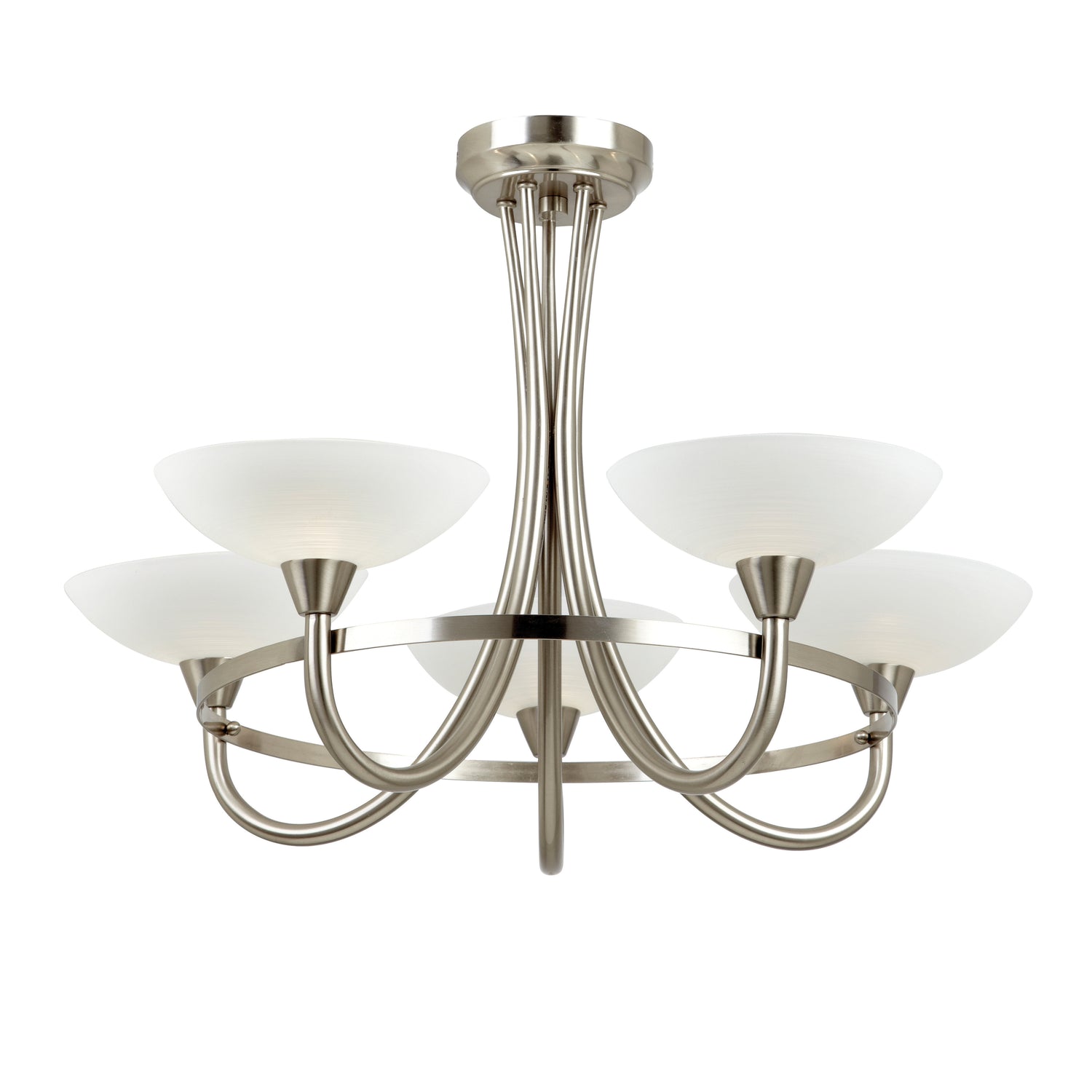 Cagney 5 Ceiling Lamp - Satin Chrome from SSS Home Needs - Ceiling lighting Ireland