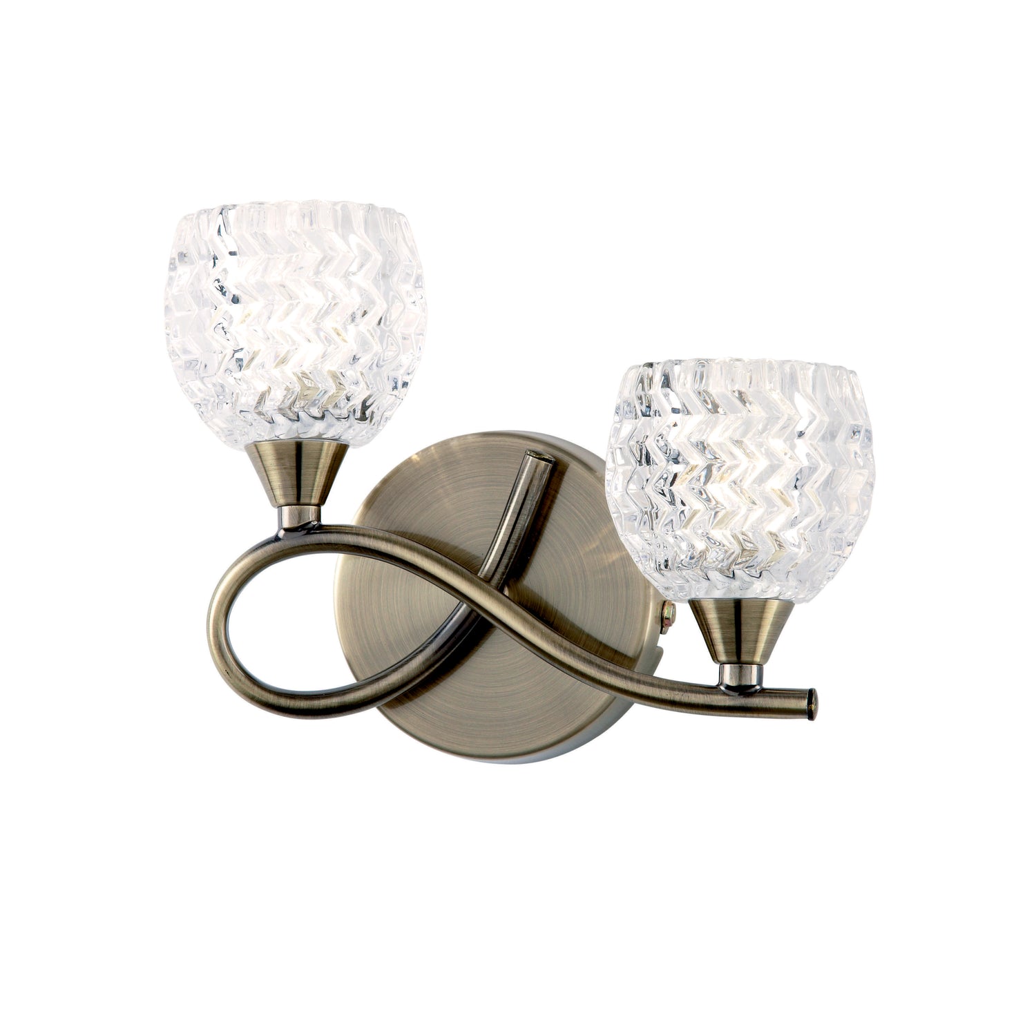 Boyer Wall Light Antique Brass LH from Sessa Interiors - Wall lighting Ireland