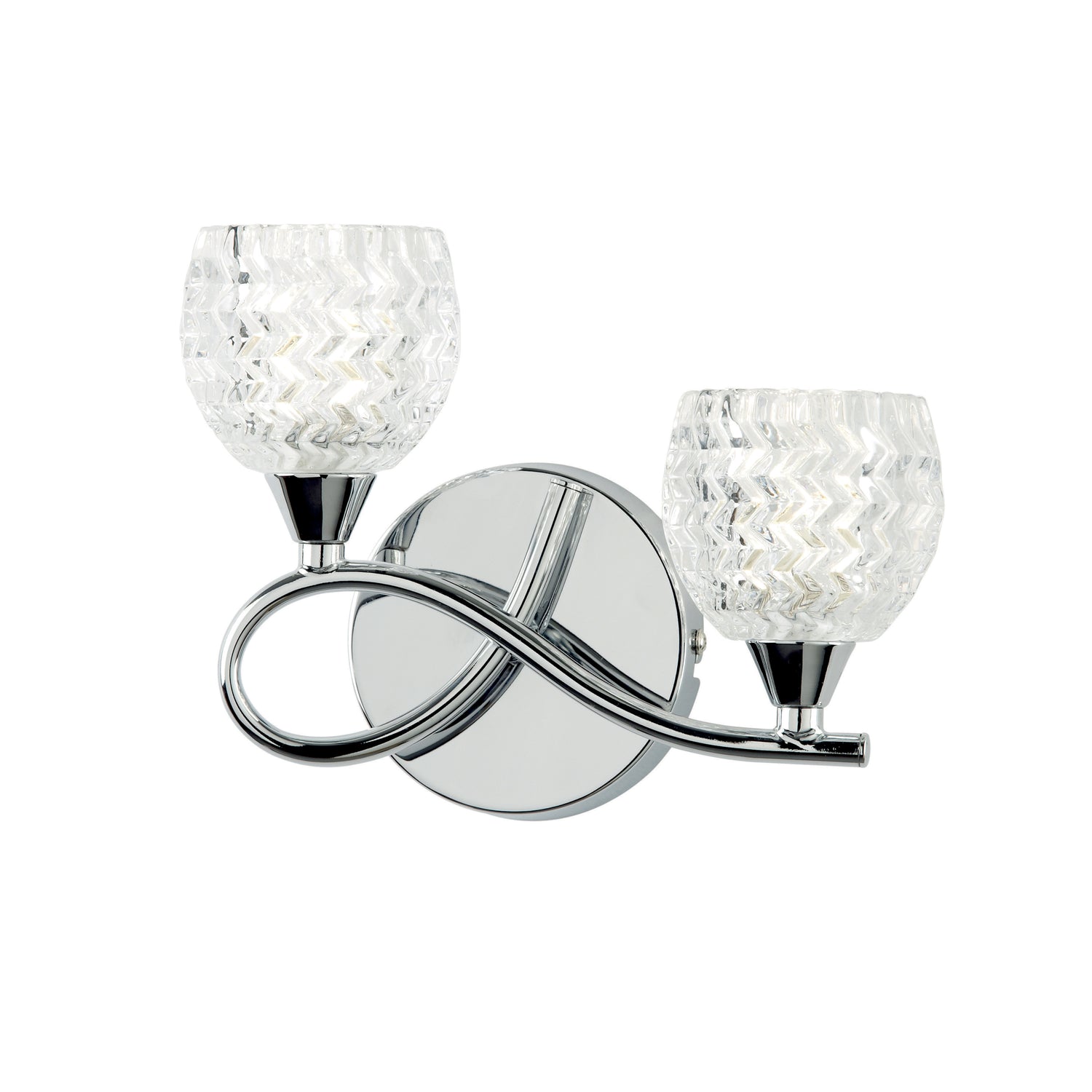 Boyer Wall Light Chrome LH from Sessa Interiors - Wall lighting Ireland