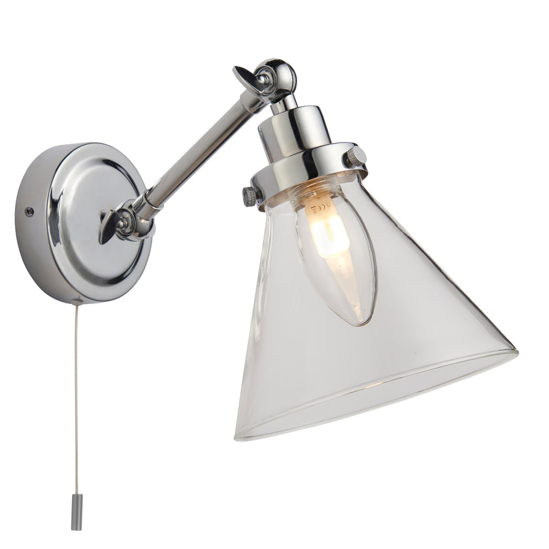 Faraday Bathroom 1 Wall Light Chrome from SSS Home Needs - Wall lighting Ireland