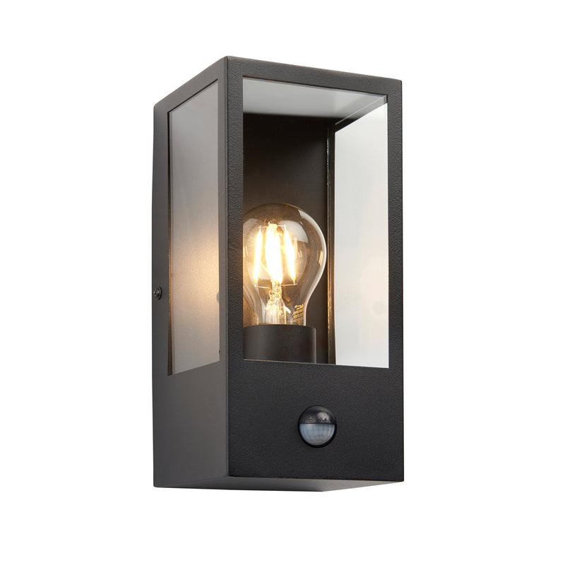 Oxford Outdoor PIR 1 Wall Light Black from SSS Home Needs - Wall lighting Ireland