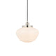 Camberley 1 Pendant Light - Bright Nickel Opal Glass from SSS Home Needs - Pendant lighting Ireland