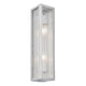 Newham Bathroom 2 Wall Light Chrome/Clear Ribbed from SSS Home Needs - Wall lighting Ireland