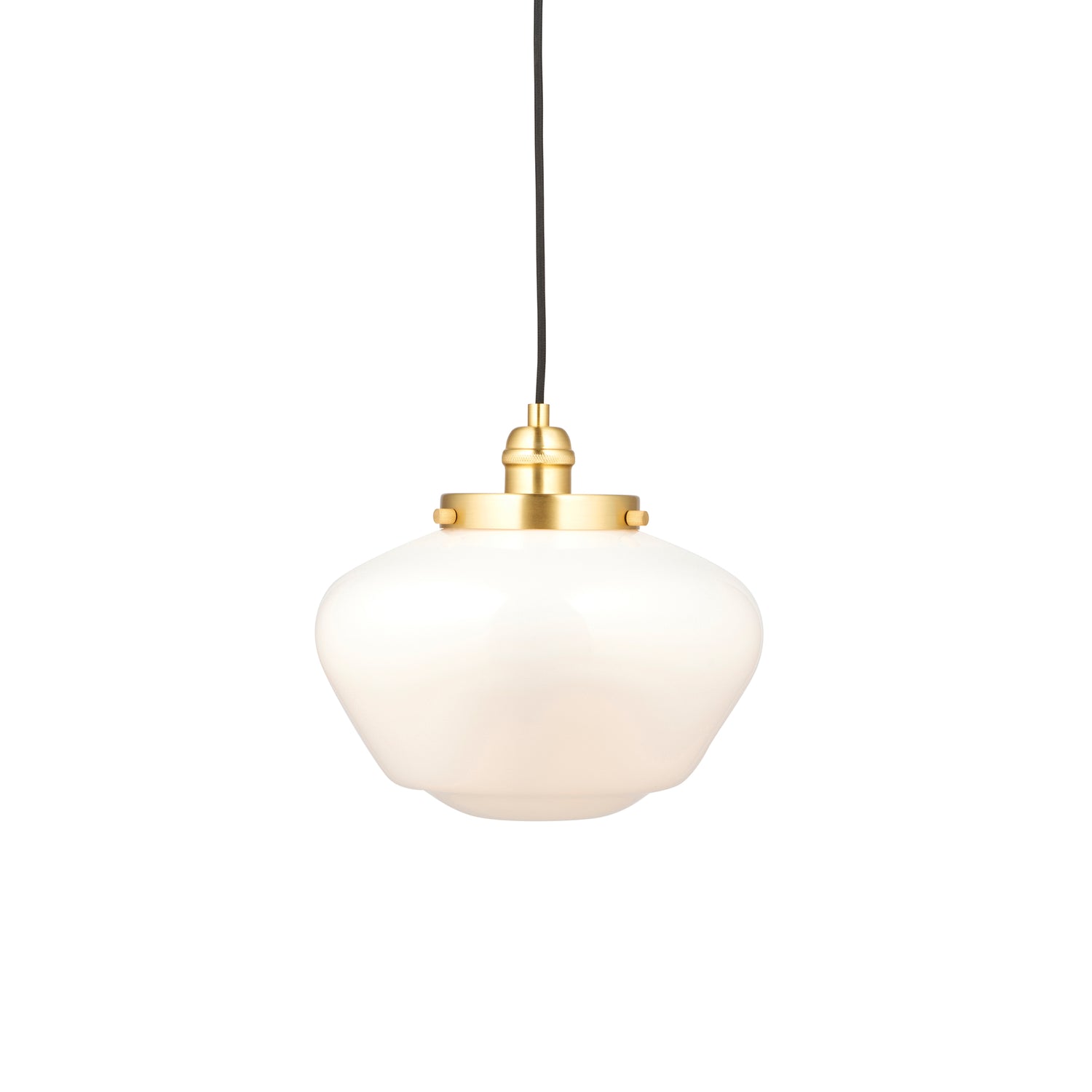 Camberley 1 Pendant Light - Brass Opal Glass from SSS Home Needs - Pendant lighting Ireland