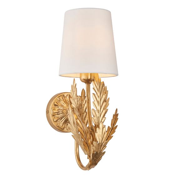 Delphine 1 Wall Light Gold Leaf from SSS Home Needs - Wall lighting Ireland