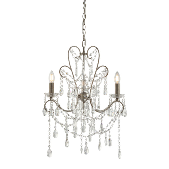 Berkley 3 Pendant Light - Aged Silver from SSS Home Needs - Pendant lighting Ireland