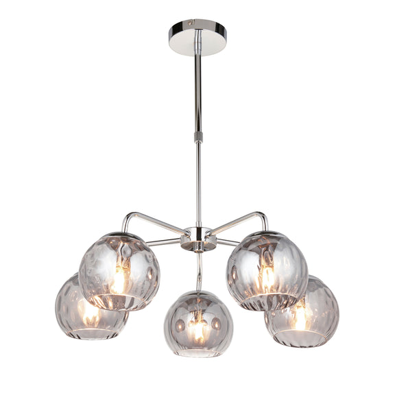 Dimple 5 Pendant Light - Chrome from SSS Home Needs - Pendant lighting Ireland