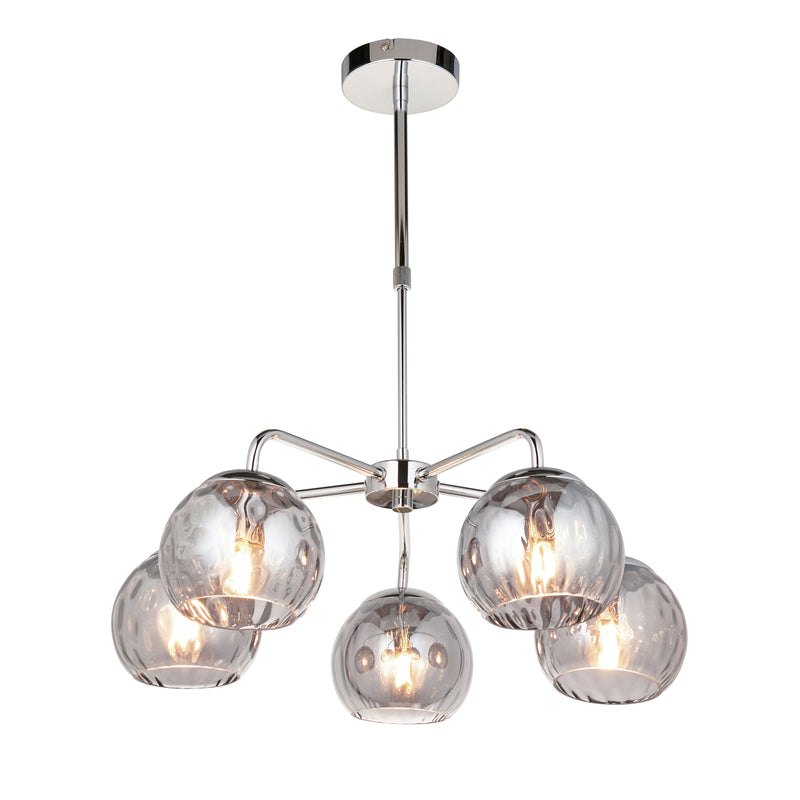 Dimple 5 Pendant Light - Chrome from SSS Home Needs - Pendant lighting Ireland