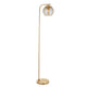 Dimple 1 Floor Light - Satin Gold from SSS Home Needs - Floor lighting Ireland