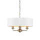 Highclere 3 Pendant Light - Antique Brass Long from SSS Home Needs - Pendant lighting Ireland